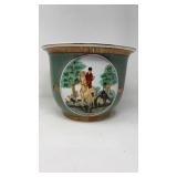 JARDINIERE PLANTER FOX HUNT SCENE