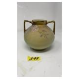 NIPPON HAND PAINTED DOUBLE HANDLE VASE