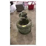 CONCRETE RABBIT PLANTER POT