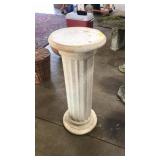 WHITE FLUTED ROMAN COLUMN STYLE PEDESTAL