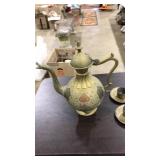 INDIA BRASS TEA SET