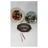 3 VNTG. HORSE COLLECTOR PLATES