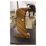 HANDCRAFTED WOODEN SAILBOAT SCULPTURE