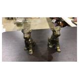 PAIR OF CAST IRON TERRIOR BOOK ENDS