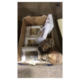 LOT OF ASST. LION GREETING CARDS & 2 FIGURINES