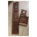 3 PIECES OF WOOD CARVED ORIENTAL ART