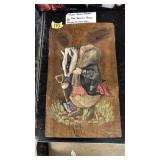 "TOMMY BROCK BADGER" PAINTING BY PAMELA SAMPSON