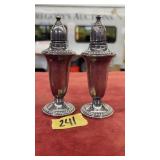 PAIR OF EMPIRE WEIGHTED STERLING S&P SHAKERS
