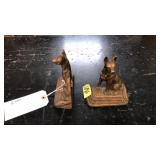 CAST IRON SHEPERD DOG BOOK ENDS
