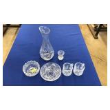 6 MOLDED GLASS CABINET ARTICLES