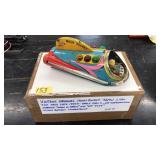 VNTG. MOON ROCKET JAPANESE LITHO TOY
