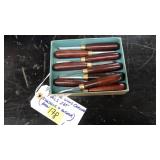 9PC CHASELLE & ANCHOR HAND WOOD CARVING TOOL SET