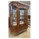 LOUIS XVI STYLE GILT METAL MOUNTED CURIO CABINET