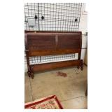 CHERRY FINISH QUEEN SIZE BED STED