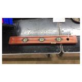 VNTG. 24" STANLEY CHERRY WOOD LEVEL