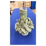 CELLADON GLAZE CERAMIC CANDLE HOLDER