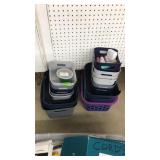 LOT OF ASST. PLASTIC ORGANIZER BINS