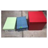 LOT OF ASST. DECORATIVE STORAGE BOXES