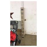 RUSTIC "WELCOME" SIGN BOARD