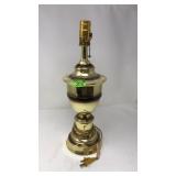 BRASS SIDE TABLE LAMP, NO SHADE