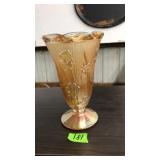 MARIGOLD CARNIVAL GLASS VASE