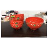 4 PC. WAECHTERSBASH GERMANY CHRISTMAS BOWLS