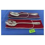 GORHAM ROCHAMBEAU SPOON & FORK SALAD SET, 1780