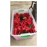 LOT OF ASST. FAUX POINTSETTA FLOWERS