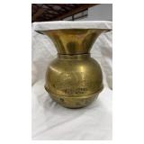 VNTG. BRASS CHATTANOOGA CHOO CHOO SPITTOON