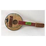 HAND MADE "JAMAICA" WOOD UKULELE SOUVENIR