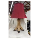 DEER HOOF SIDE TABLE LAMP WITH SHADE