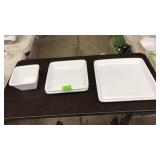 PFALTZGRAFF WHITE SQUARE SERVING DISHES