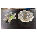 2 MURANO GLASS CANDY DISHES, MADE IN ITALY