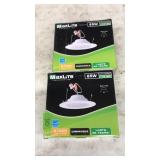 2 MAXLITE 65W RECESS LIGHTS