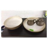 SANGO CAROUSEL BROWN SERVING WARE