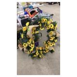 LARGE SUNFLOWER DOOR WREATH