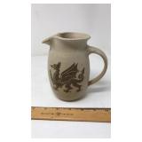 VNTG. TREGARON POTTERY DRAGON PITCHER