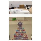 GLITTER LIGHT UP CHRISTMAS TREE, NEW IN BOX