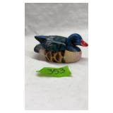 SMALL POTTERY DUCK TRINKET BOX/CANDLE