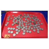 TRAY OF ASST SILVER NICKLES