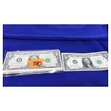 JOSEPH W BARR CONSECUTIVE $1 BILLS