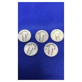 COLLECTION OF SILVER WALKING LIBERTY QUARTERS