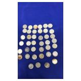 COLLECTION OF 40 SILVER DIMES