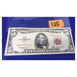 1963 $5 RED SEAL NOTE