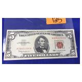 1963 $5 RED SEAL NOTE