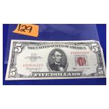 1963 $5 RED SEAL NOTE