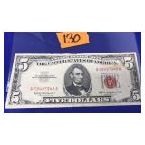 1963 $5 RED SEAL NOTE