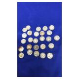 25 MERCURY DIMES