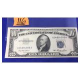 1953 SERIES $10 SILVER CERTIFICATE