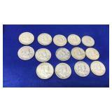 14 ASST BEN FRANKLIN HALF DOLLARS